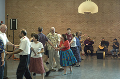 Contra dancers